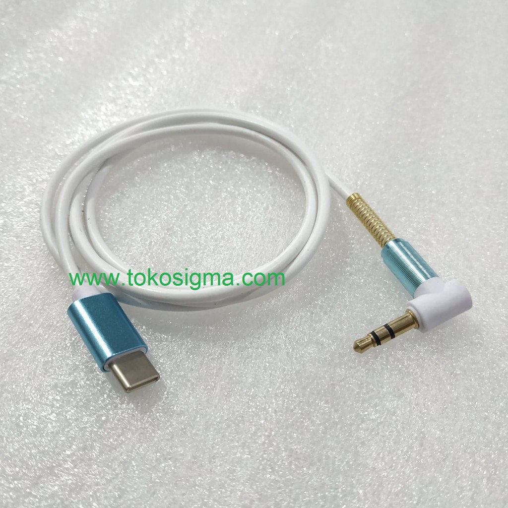 Kabel USB 3.1 Type C Male To 3.5 mm Male Audio Sound AUX TRS Speaker