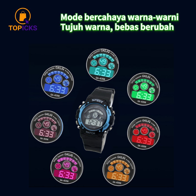 Jam Tangan Anak Rubber S-SPORT Digital Terlaris Sport  Harga Grosir Pria Wanita