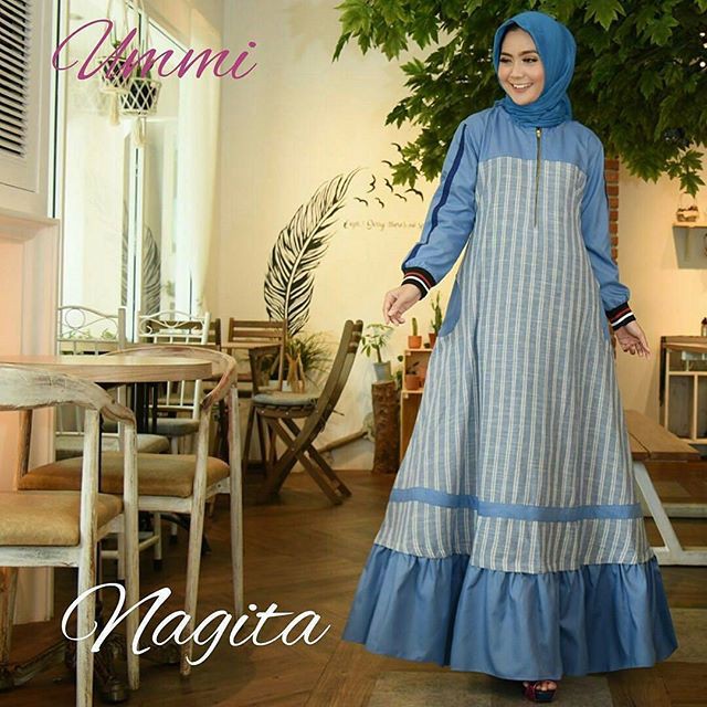 GAMIS SYARI ANNAJAH CAPUCCINO 900GR 110 140 ALLSIZE GAMIS SYARI BUSUI CADAR CREPE HQ POLOS MURAH I.