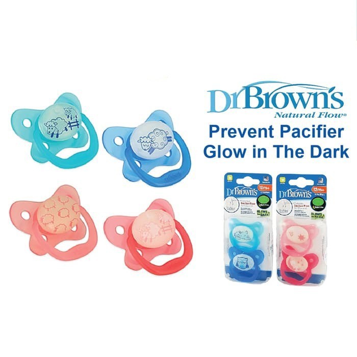 Dr Brown Pacifier Glow In The Dark Empeng Bayi