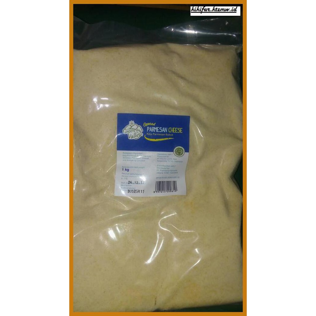 

Ujekujek- Parmesan Bubuk Green Valley 1Kg -Original.