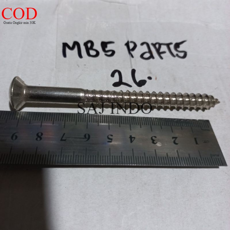 BAUT SKRUP M12X100 BAUT KASAR