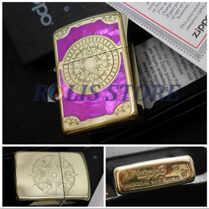 COD- Korek Zippo Gold Grafir Emboss Z Zippo High Premium Lighter Quality Made In Usa