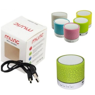 SPEAKER MINI BLUETOOTH MUSIC BOX MOTIF RETAK WARNA WARNI