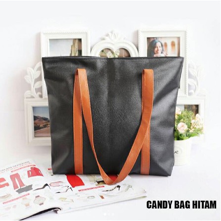 TOTEBAG CANDY HITAM