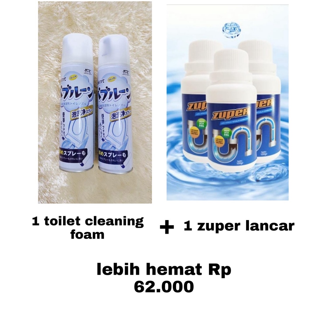 PROMO HEMAT Mudah Praktis dan Lengkap Perawatan Kamar Mandi WC Toilet Kloset WC Mampet Kotor