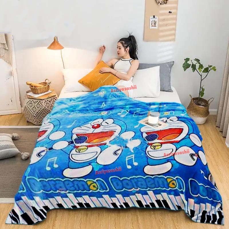 Selimut Bulu Halus 140x190 Motif Karakter Anak Cantik Murah Asriyasashii Berkualitas
