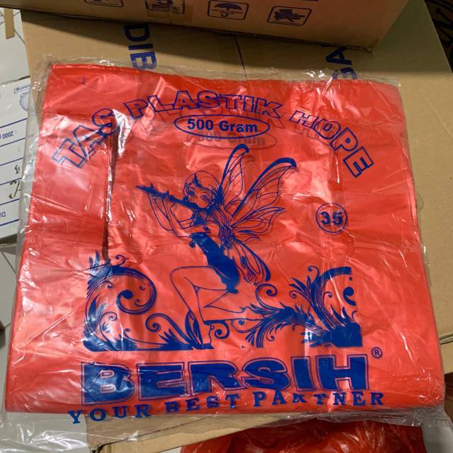 

Tas plastik HDPE uk 35 Merah 500gr
