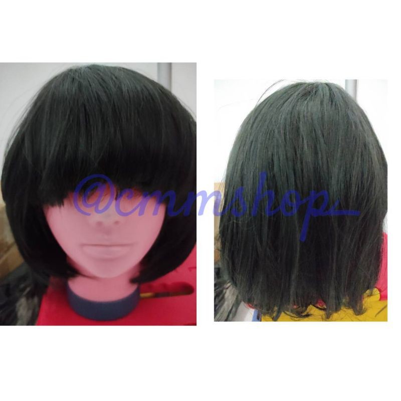 rambut palsu pendek poni
