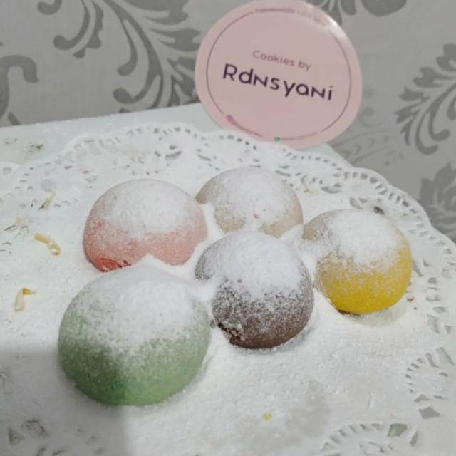 

putri salju Rainbow / kue kering. / kue lebaran