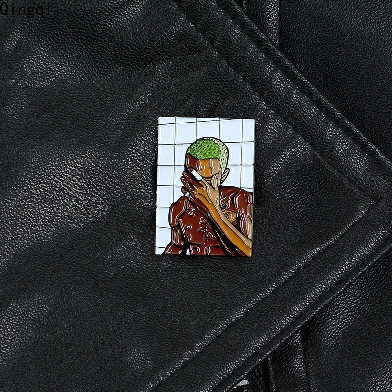 Bros Pin Enamel Desain Frank Ocean Blond Music Untuk Fans Teman