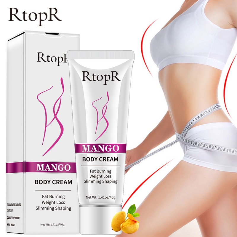 Rtopr Krim Slimming pinggang krim panas untuk menurunkan berat badan Slimming Weight Lose Body Cream Shaping Create Beautiful Curve Firming Cellulite 40g