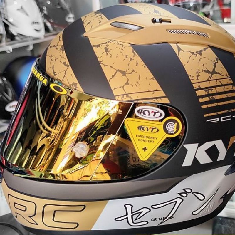 KACA FLAT VISOR HELM KYT R10 KYT RC7 KYT K2R KYT K2 RIDER