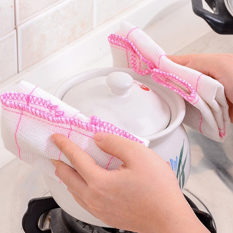 Handuk Piring Microfiber Tahan Minyak Baru / Kain Pembersih Serbaguna Dapur