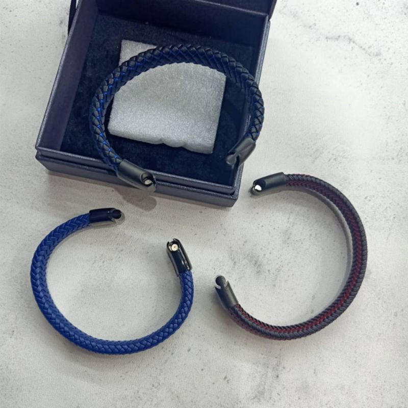 Gelang Tangan Montblanc Leather Gelang Tangan pria premium impor