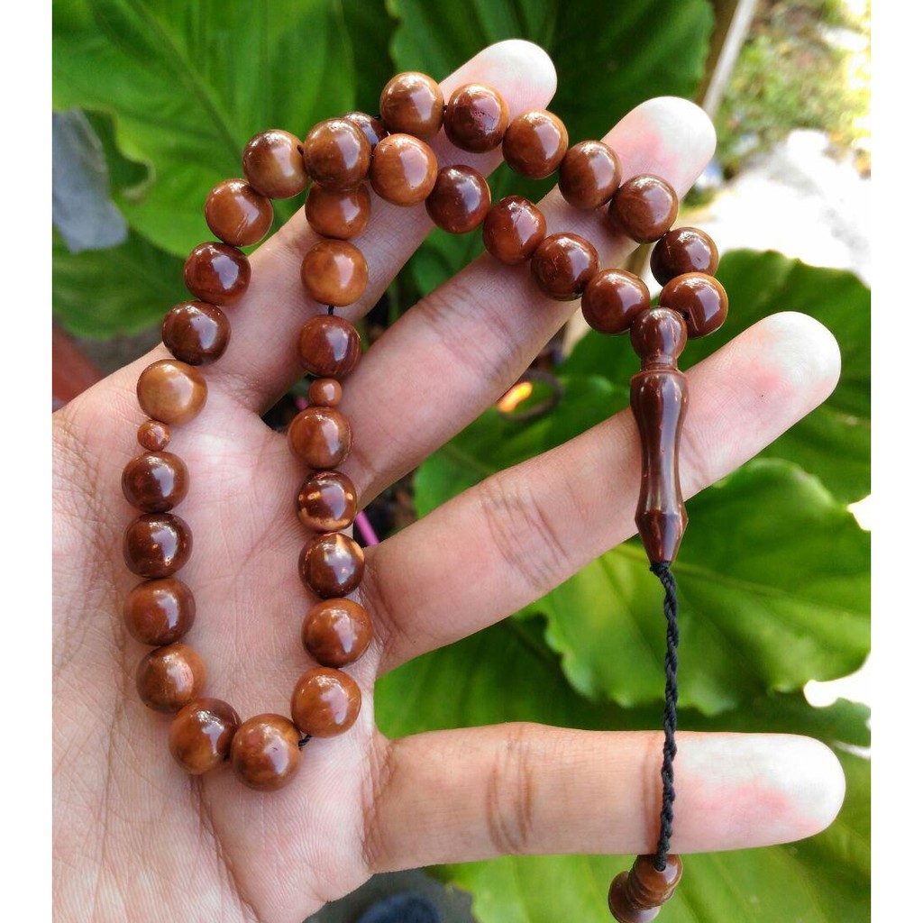 Tasbih Kokka 33 Biji Coklat  - Asli Kaukah - 33C