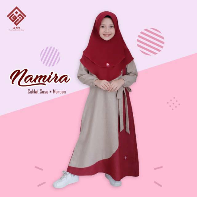 LAST STOCK Set Gamis Anak Namira ANV Kids