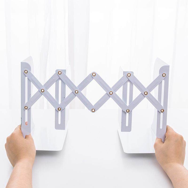 

Slayershop Unicorn Telescopic Metal Bookshelf Hollow Air Folding Mini Book Holder (15x20x19Cm)