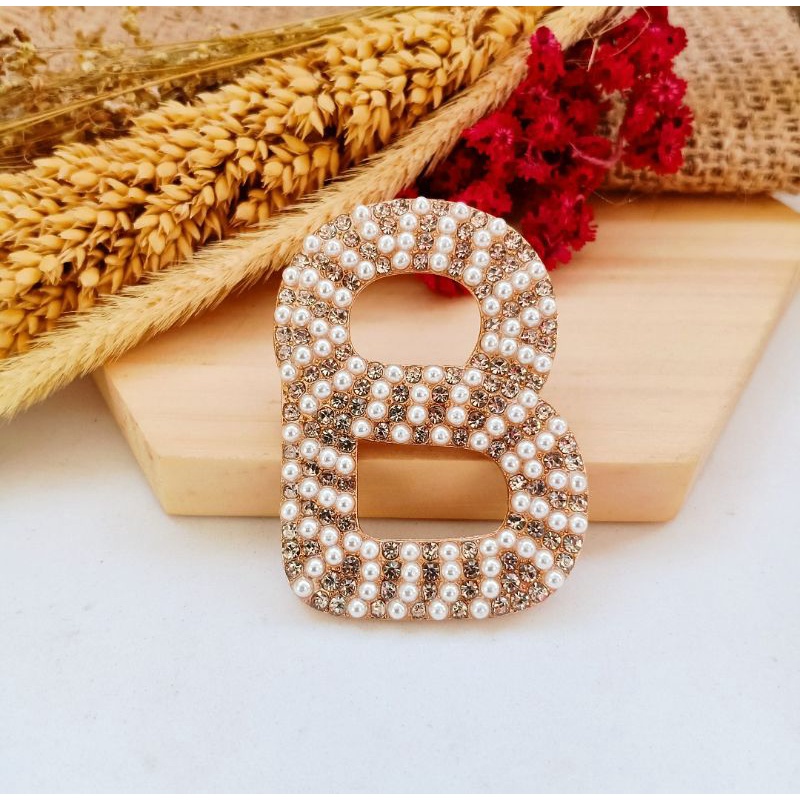 Brooch Buttonscarves/Bros Buttonscarves/Bros Buttonscarves KW/Bros Buttonscarves Mata/Bros Buttonscarves Mutiara-Gold-B