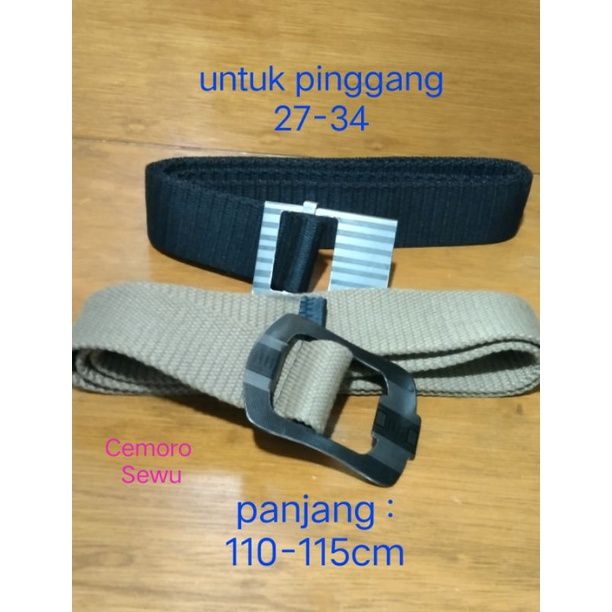 ikat pinggang katun kanvas