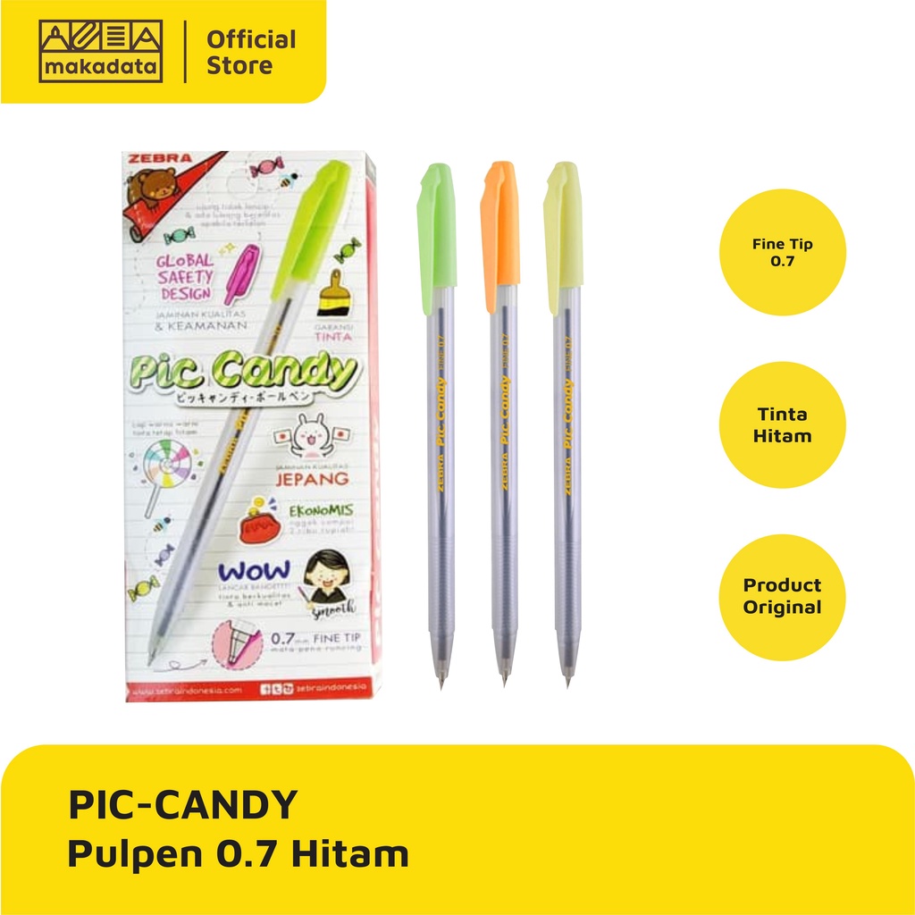 

BALLPOINT / BOLPEN PICCANDY 0.7 (1 PACK) MURAH