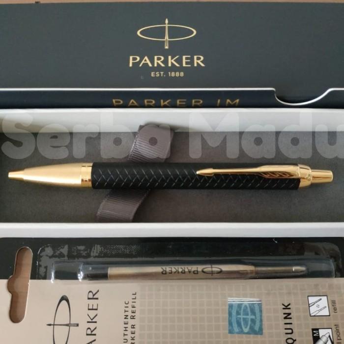 

Pena | Paket 1 Klik: 1Pcs Parker Im Premium Matte Black Gt Ballpoint + Refill Kualitas Terbaik