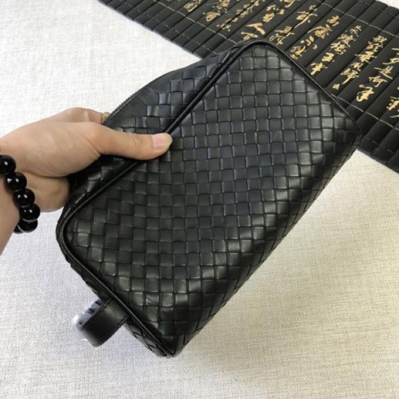 Clutch Kulit Pria Wanita Tas Tangan Pria Pouch BTG Motif Anyaman