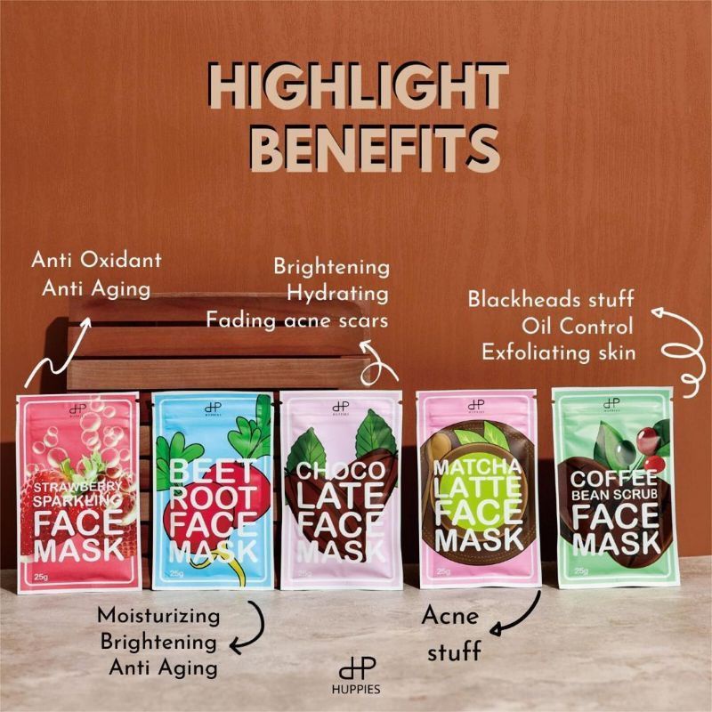 Masker Huppies Masker Wajah Organik Aman BPOM Original Huppies