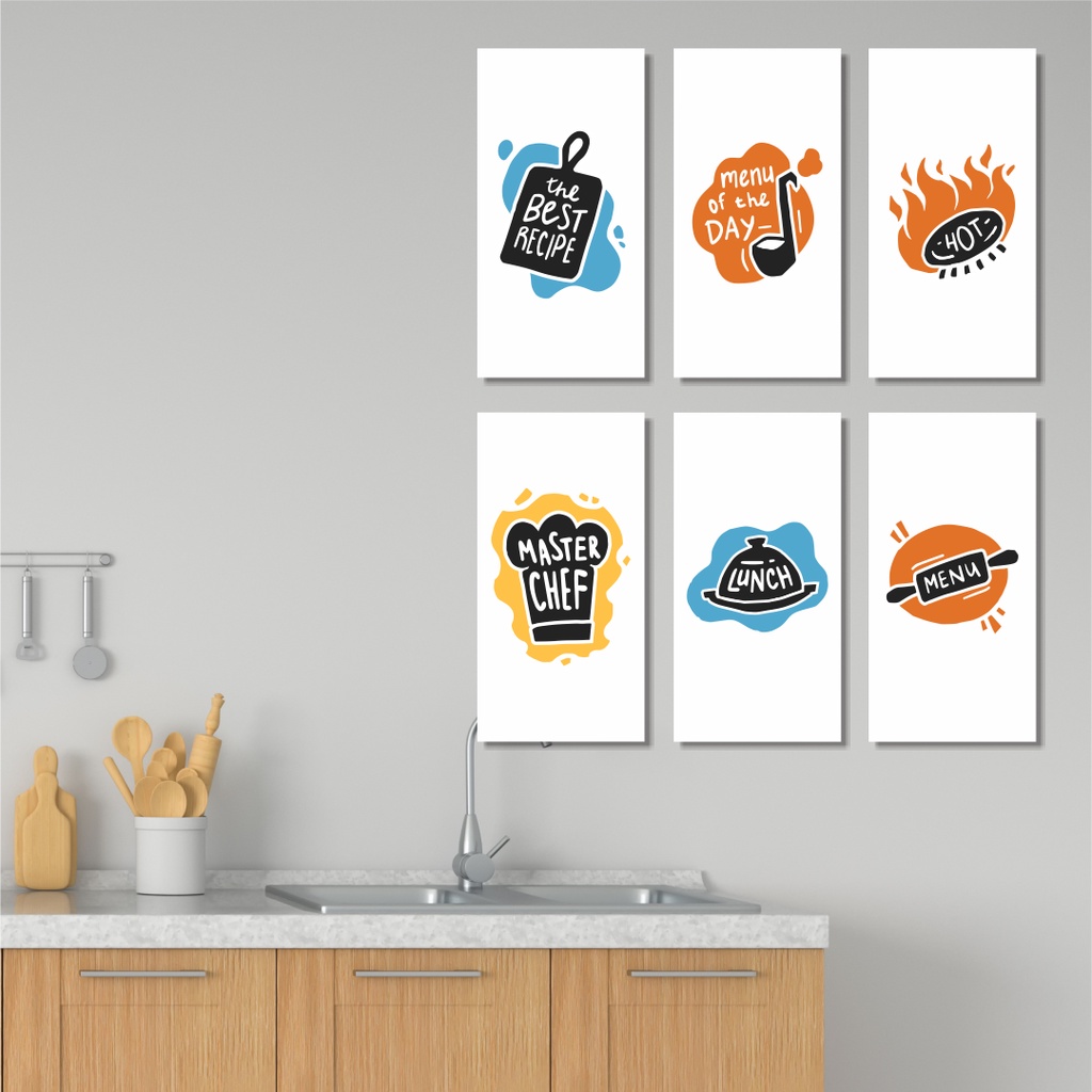 Hiasan Dinding Ruang Makan Aesthetic Walldecor Pajangan Dinding Lukisan Dinding Kitchen 053