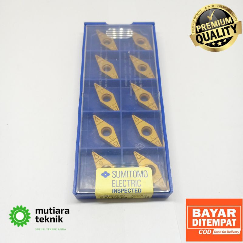 Sumitomo VCMT160408 Insert Bubut Cnc VCMM332ESU VCMT16 0408 Mata Pisau Bubut Carbide Pahat Bubut Ala