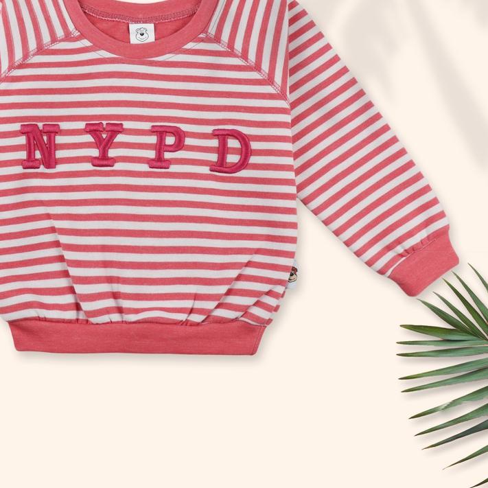[9.9 only] MacBear Baju Anak Laki-laki Sweater Anak Winter Collection NYPD Stripe 6 bulan - 12 tahun