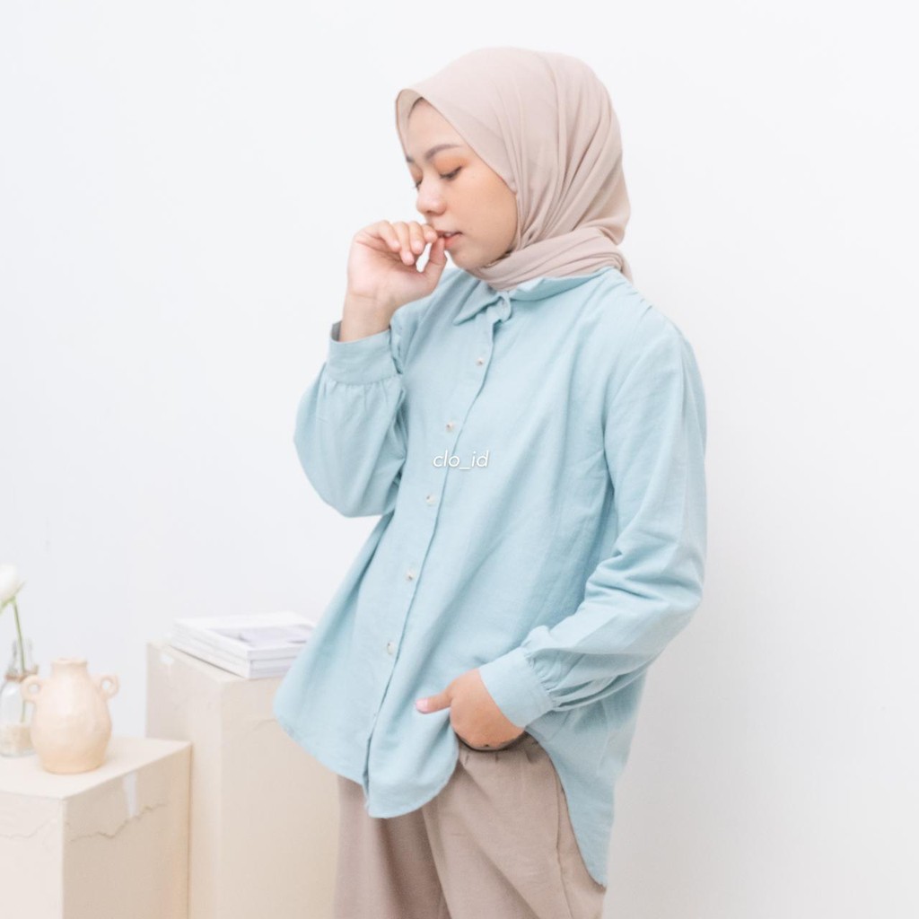 HAICLO Ava Linen Shirt / Atasan Kemeja Wanita