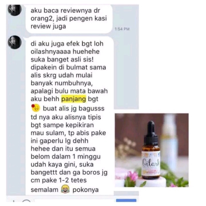 OILASH LASH &amp; BROW SERUM BULU MATA DAN ALIS TERBUKTI