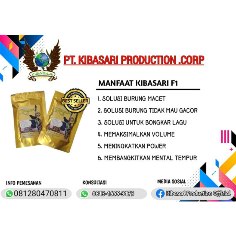 KIBASARI F1/pakan burung/best seller