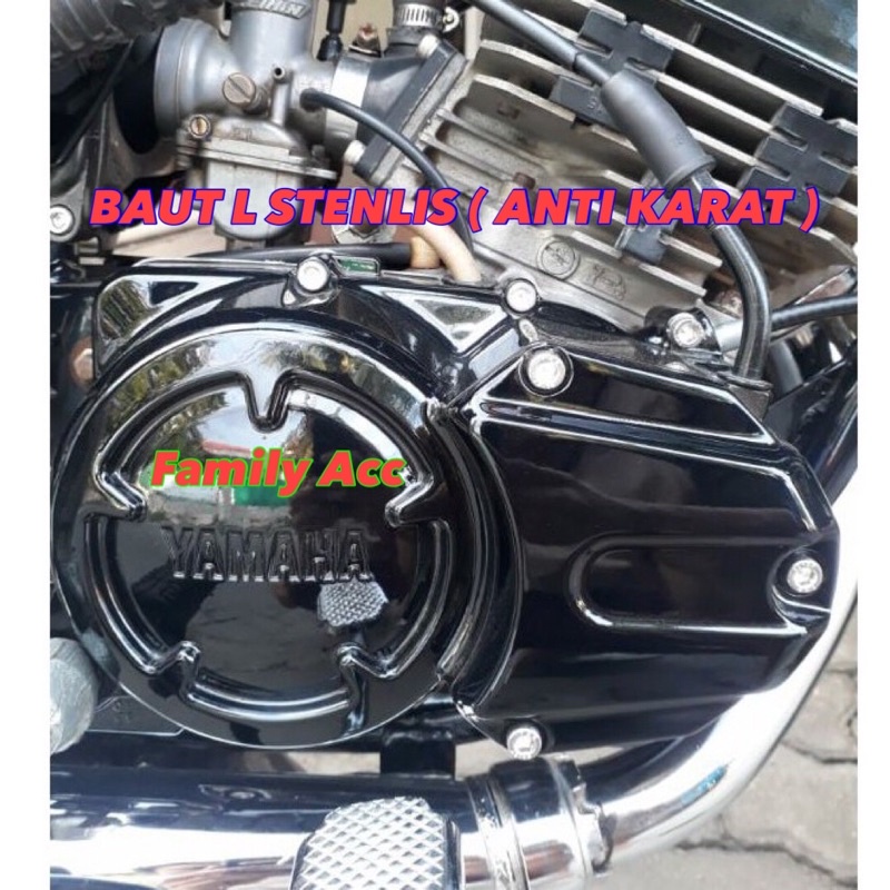 Baut L Block Mesin Rx King New 2008 Stenlis Set Bak Kiri Kanan Stainless Rx King New 2008