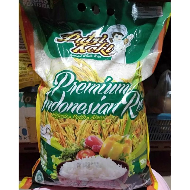 

Beras Putih Premium Kemasan 5 Kg Merek Putri Koki