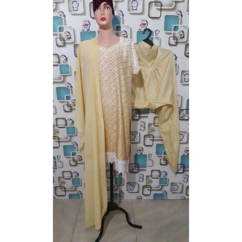 kurti fullset renda cantik,, preloved