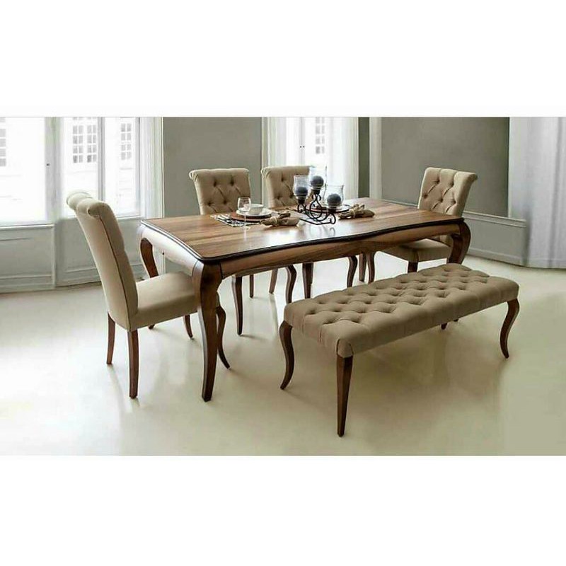 set meja makan kursi sofa minimalis