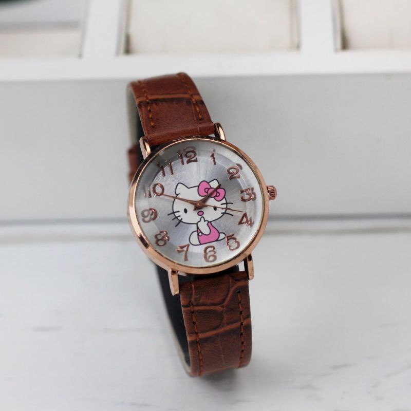 jam tangan wanita hello kitty HKLC jam tangan anak sd smp
