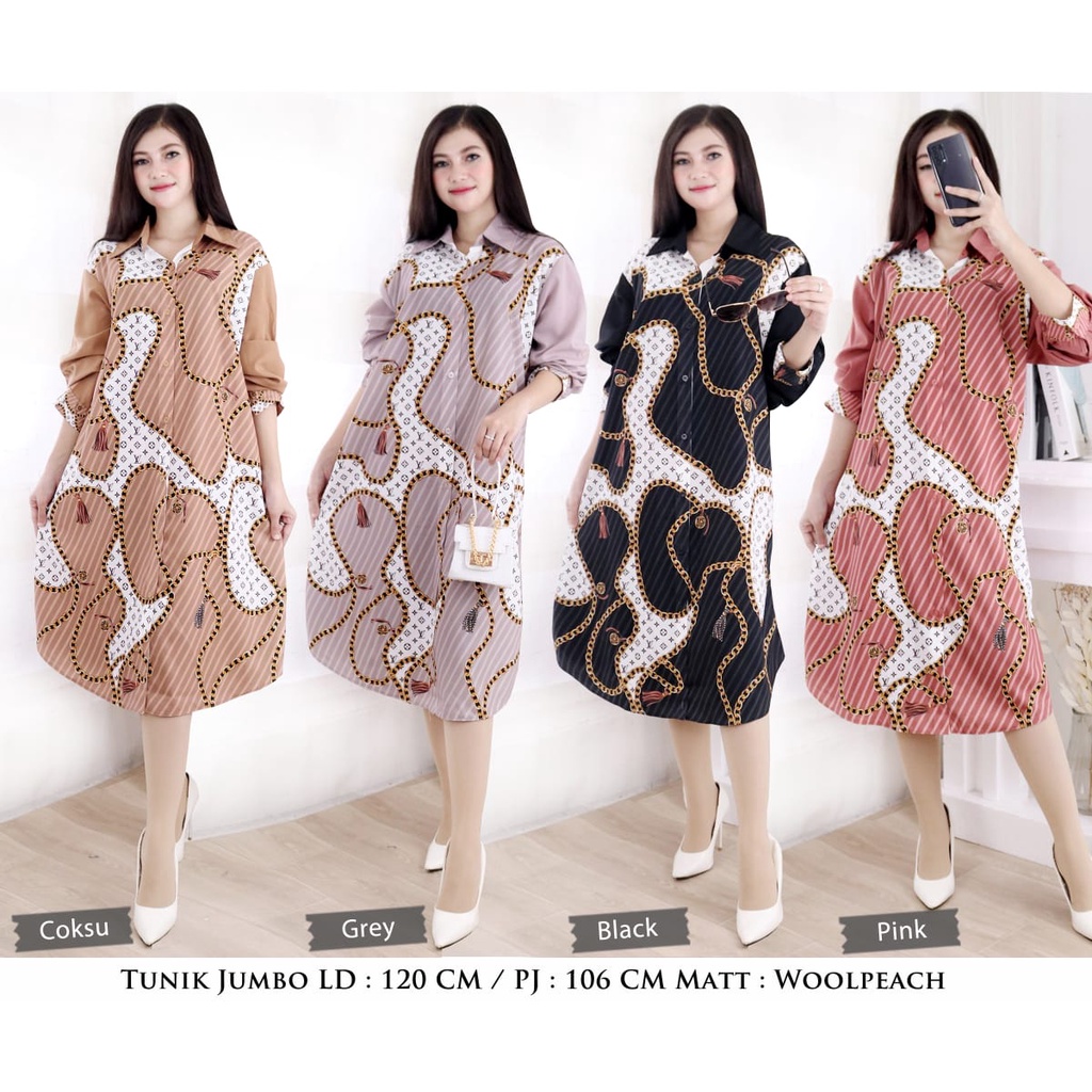 JL2891 tunik JUMBO new fashion  bangkok DG943