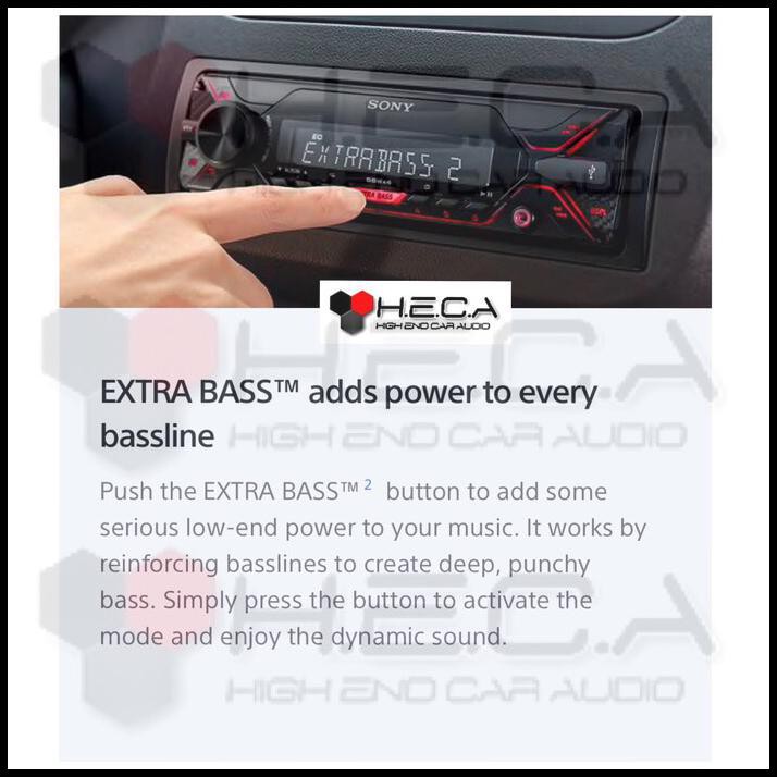 Promo Terbatas Sony Dsx-A110U Single Din Dsxa110U Tape Mobil Audio Head Unit Flac Mp3