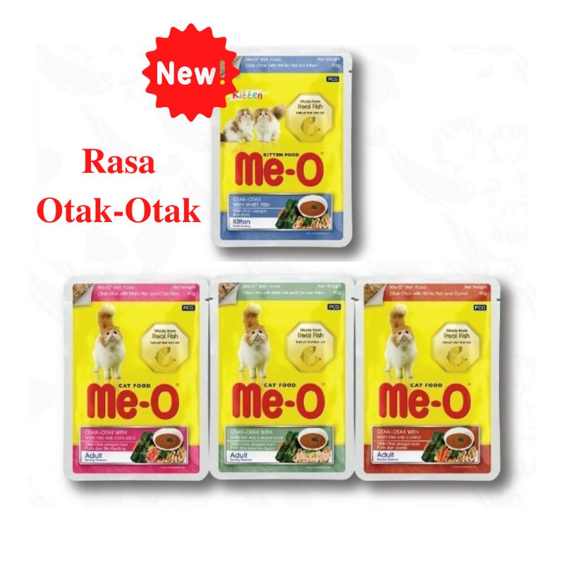 Meo Pouch Otak-Otak Makanan Kucing Basah