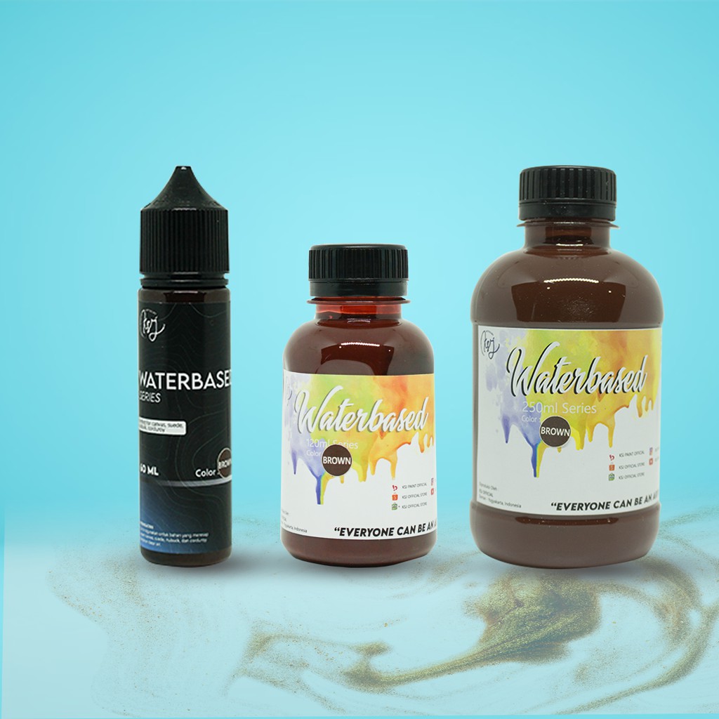 Cat Sepatu KSJ Canvas X Suede Waterbased ( Pelengkap Pembersih Sepatu / Shoe Cleaner )-BROWN