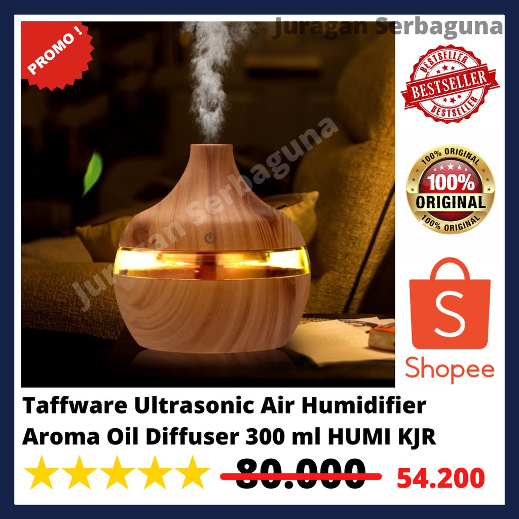 Taffware Ultrasonic Air Humidifier Aroma Oil Diffuser 300 ml HUMI KJR