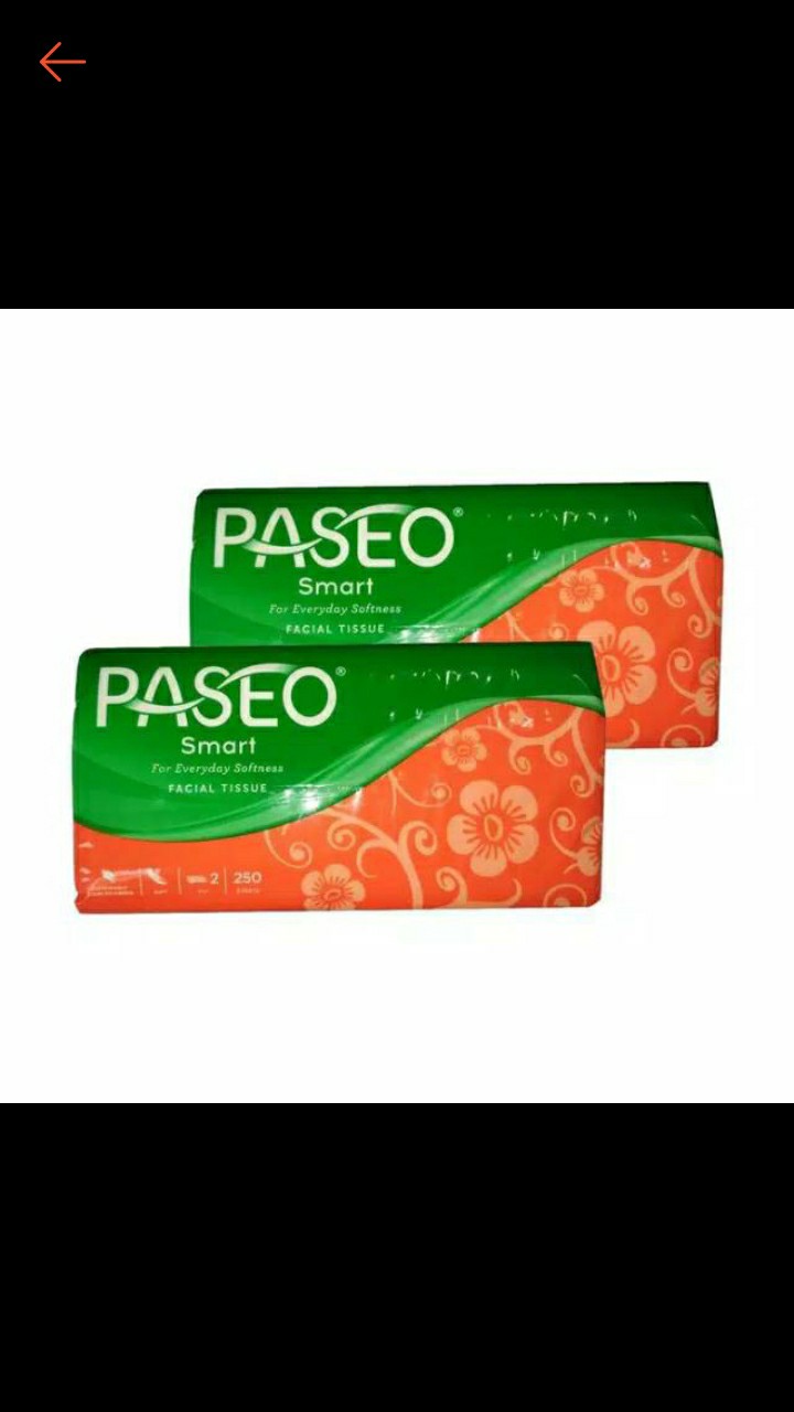 Tissue Paseo Smart 250 Sheets Tissue Facial