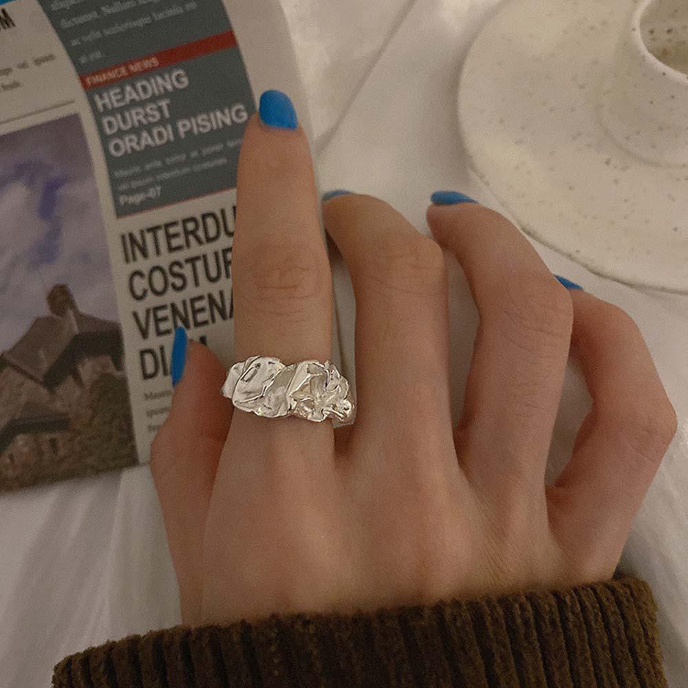 Cincin Kepribadian Model Terbuka Dapat Disesuaikan Bahan Logam Warna-Warni Gaya Eropa Amerika Untuk Wanita