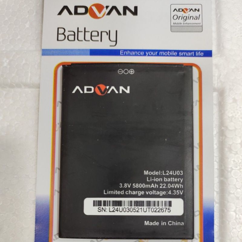 Baterai | Battery | Batre Advan NASA | L24U03 Original