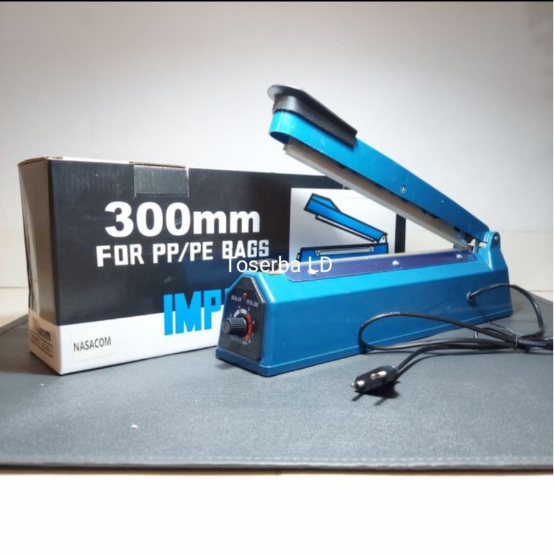 Impulse Sealer /Alat Mesin Pres/Perekat/Lem Plastik 300mm 30cm