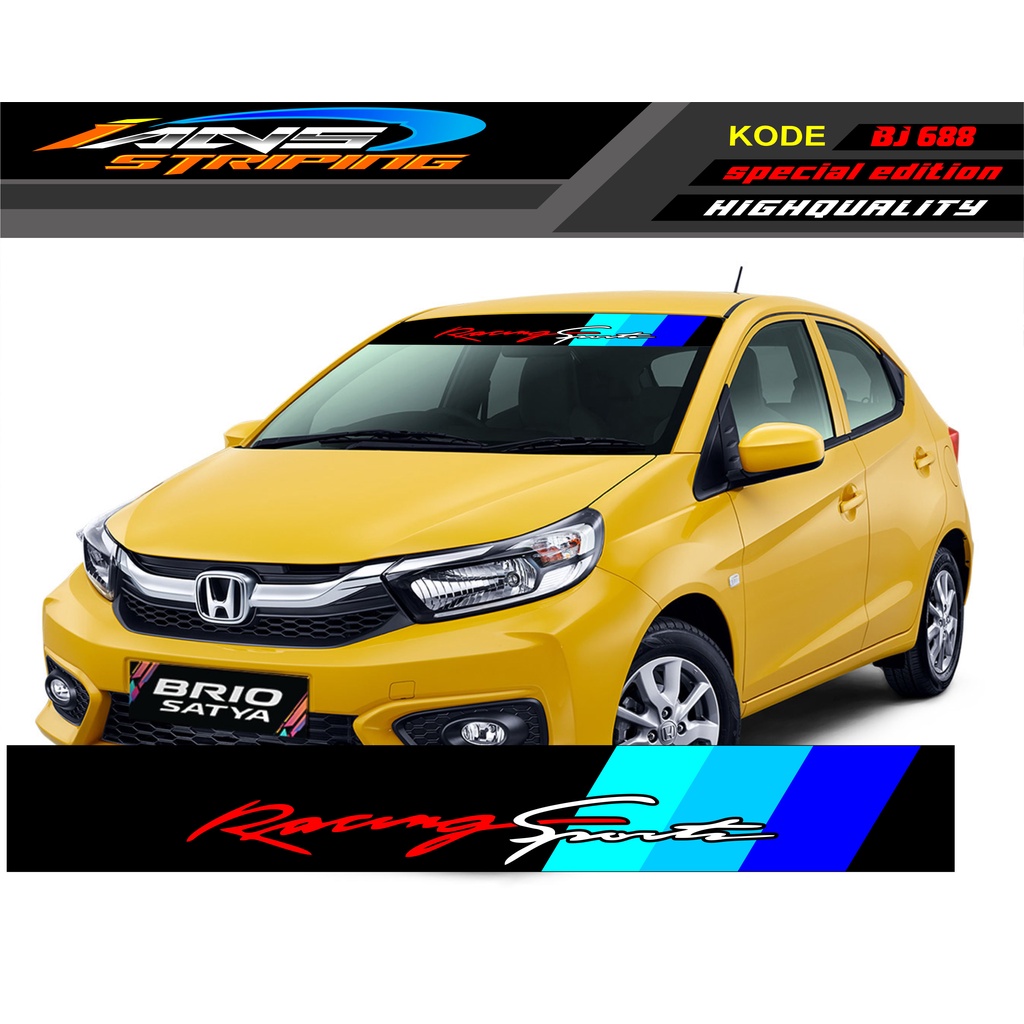 VARIASI STIKER KACA DEPAN MOBIL KIJANG/ STICKER KACA DEPAN AVANZA/ DECAL BRIO/ DECAL KACA DEPAN HONDA JAZZ