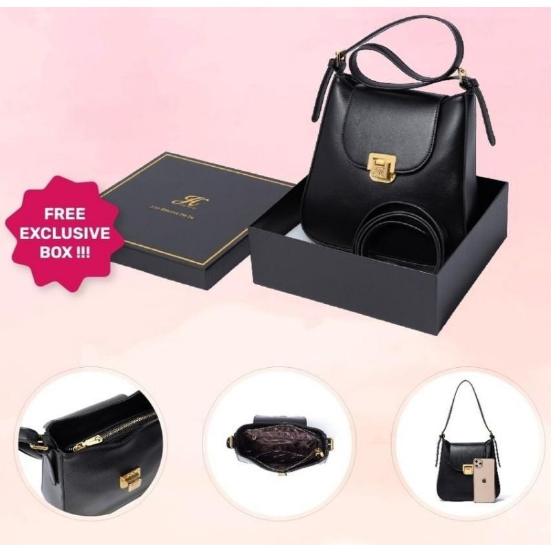 AMBER BAG JIMS HONEY ORI TAS SELEMPANG WANITA FASHION CEWEK KOREA IMPORT HAND SLING MURAH FREE BOX